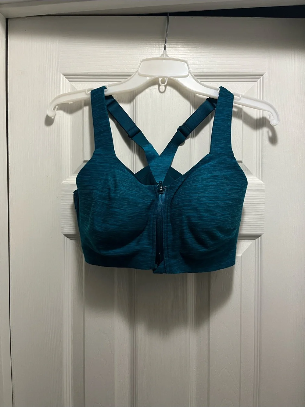 Victoria’s Secret Knockout Front-Close Sports Bra 34DDD Teal High Impact - Picture 2 of 4